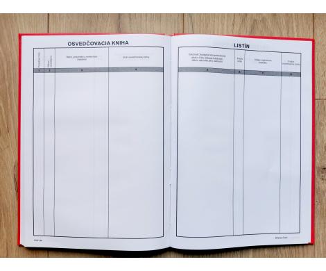 Foto pre produkt Osvedčovacia kniha listín A4 98 listov