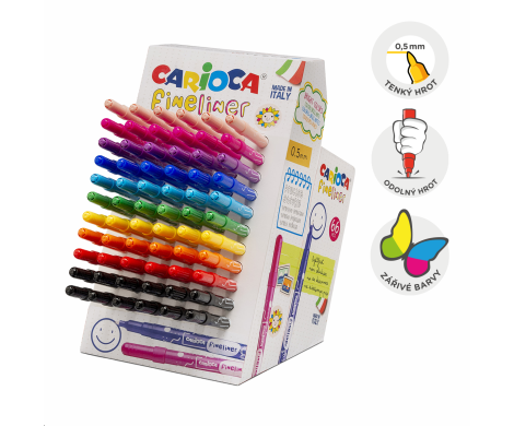 Foto pre produkt Fineliner mix farieb , hrot 0,5mm